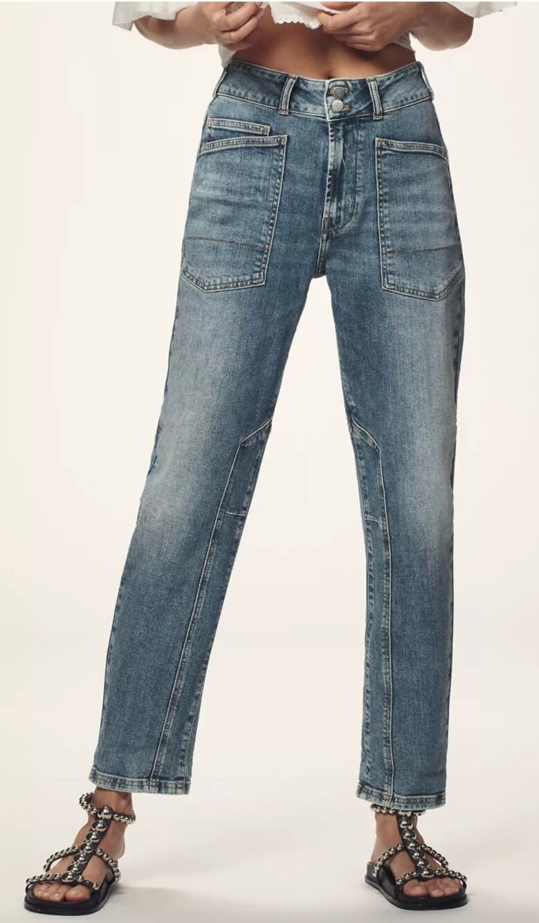 Pilcro Wanderer Mid Rise Relaxed Jeans Size 30